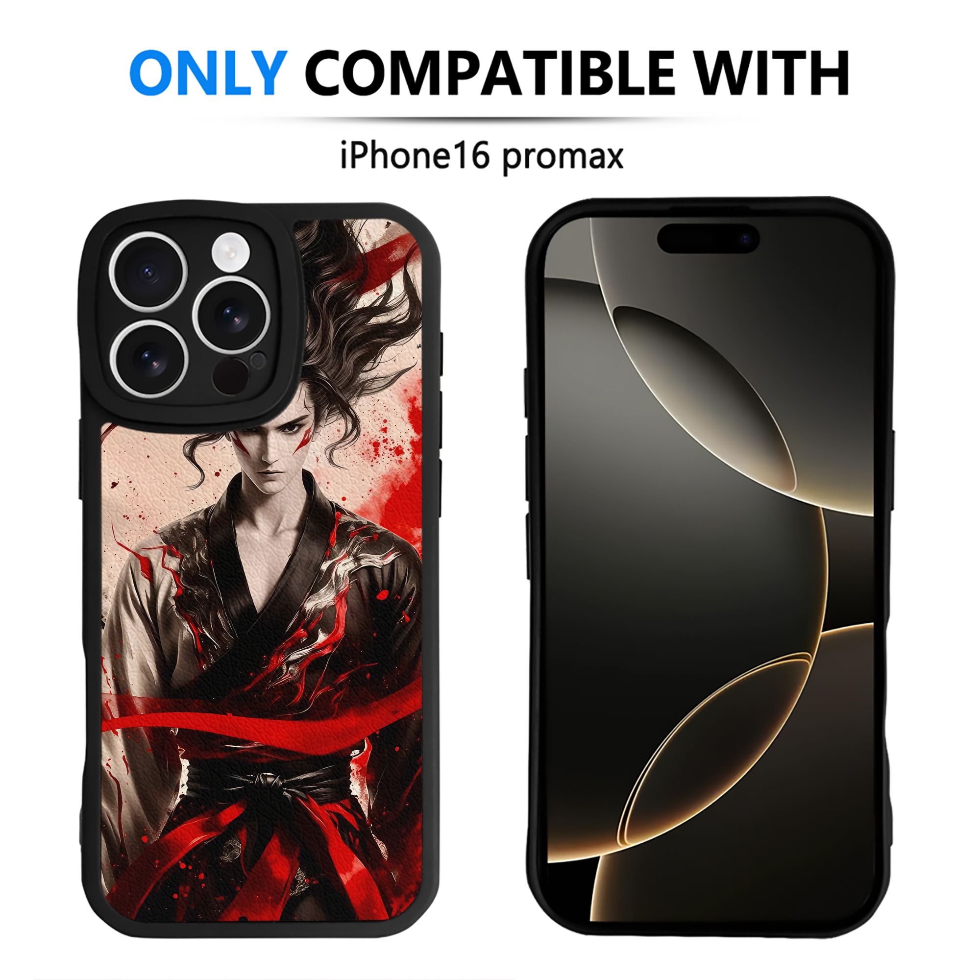 （画像用） Ne Zha 2 ナタ 魔童の大暴れ 【iPhone 16シリーズ対応】シリコンスマホケース（レザー調） 材質：シリコン